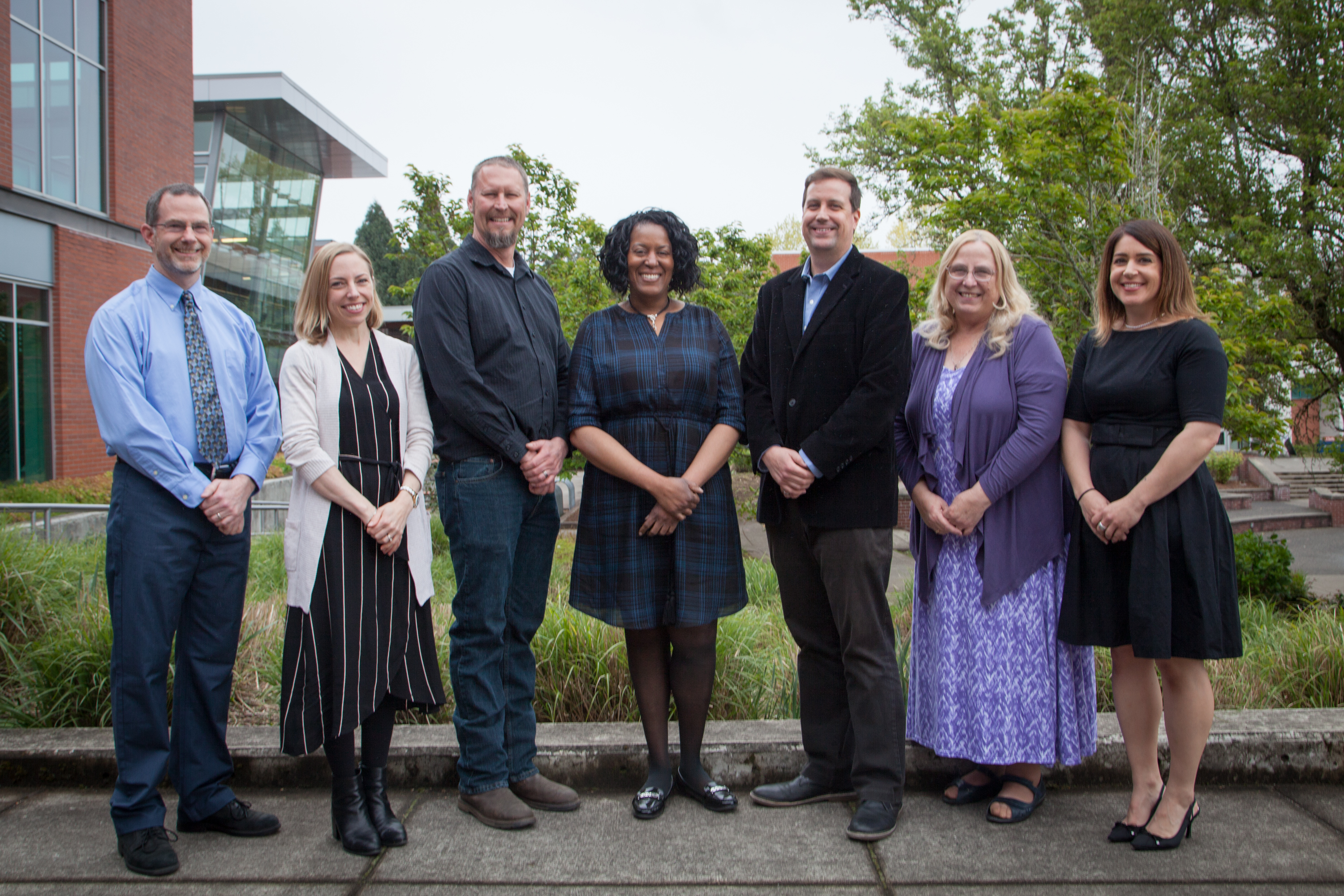 Michael Ludwig, Alexis Nelson, Brian McVay, Lora Whitfield, Toby Peterson, Mary Ellen Pierce, and Dr. Lindsay Christopher.