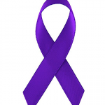 purple ribbon to symbolize domestic violence