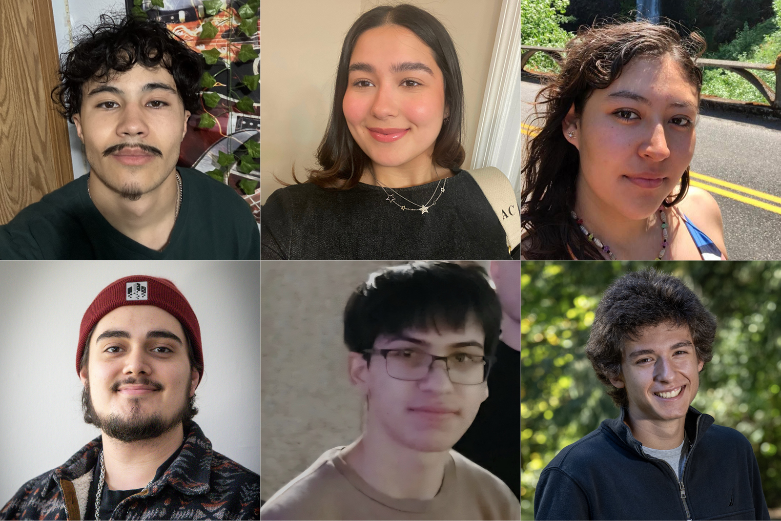 6 individual portrait photos